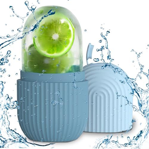 Facial & Eye Ice Roller – Reusable Silicone Skin Brightening Tool